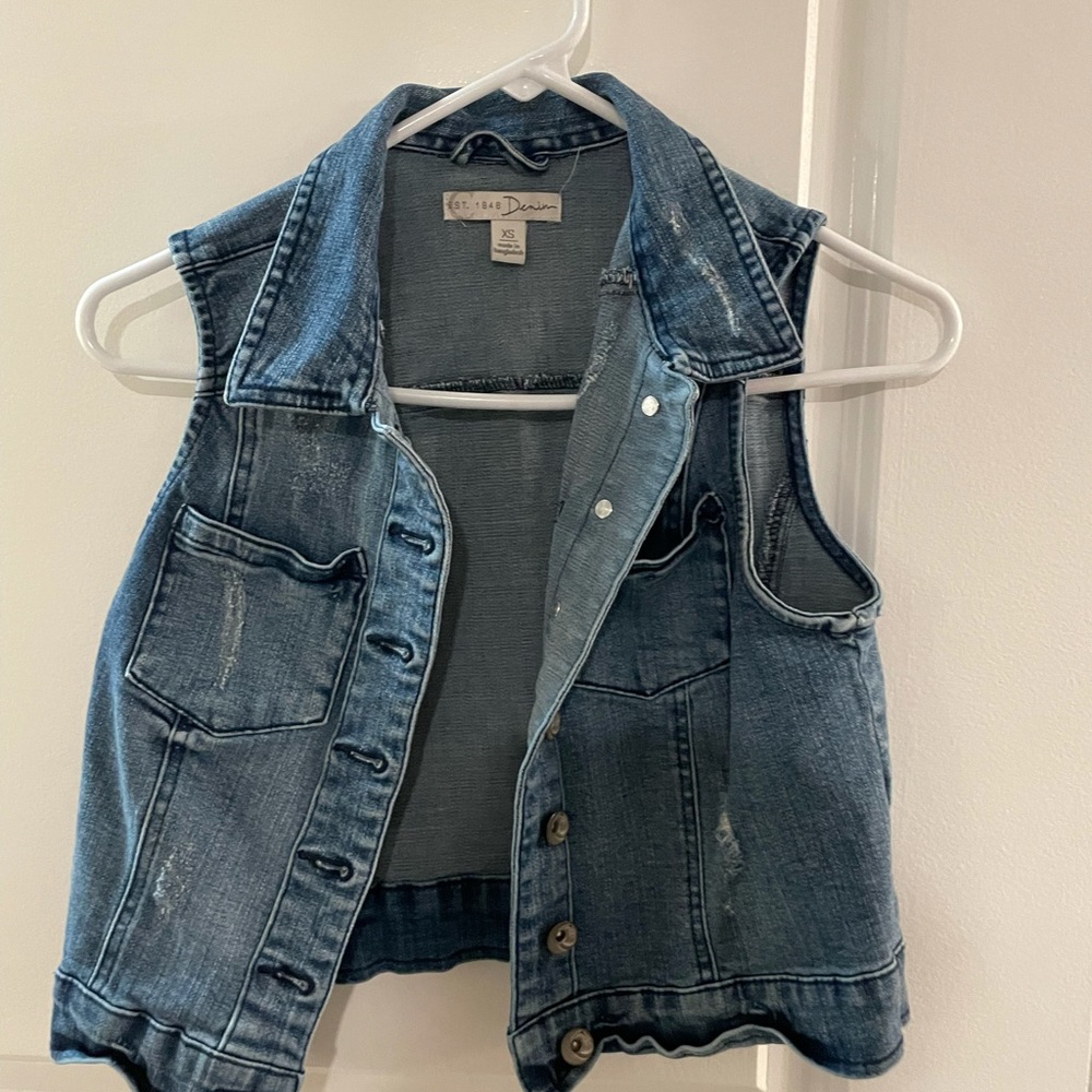 Cato denim vest
